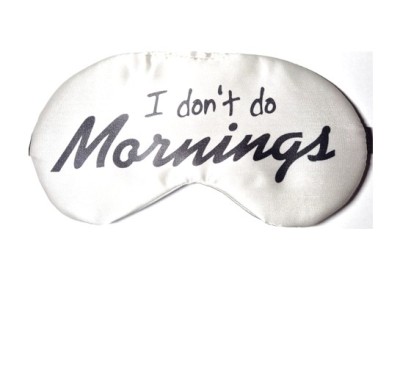 Masca de dormit I don t do mornings foto