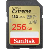 Card Memorie SDXC SanDisk Extreme, 256Gb, Clasa 10 / UHS-1 U3 SDSDXVV-256G-GNCIN