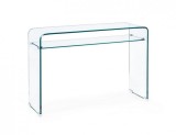 Cumpara ieftin Consola din sticla transparenta Iride 110 cm x 35 cm x 75 h