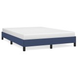 Cumpara ieftin Cadru de pat fara saltea, albastru, 140x200 cm, textil