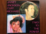 janet jackson cliff richard - &lrm;two to the power of love / fast girls 1984 disc single 7" vinyl muzica pop funk soul A&amp;M Records VG++