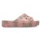 Papuci Crocs Classic Platform Retro Resort Slide Maro - Mushroom/Multi