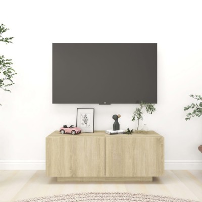 vidaXL Comodă TV, stejar sonoma, 100x35x40 cm, lemn prelucrat 804439 foto