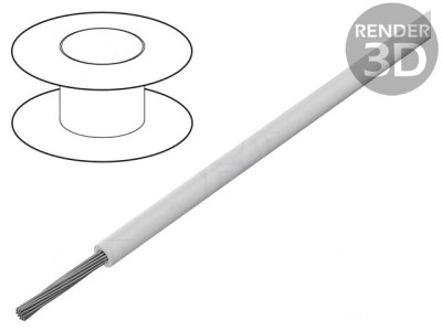 Cablu EcoGen EcoWire Hook-Up 28AWG Alb foto