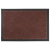 Covoras Intrare Acrilic 40x60 cm Parchet Maro/Negru Strend Pro - Durabil si Rezistent