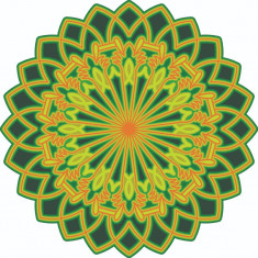 Sticker decorativ, Mandala, Multicolor, 60 cm, 7215ST-3