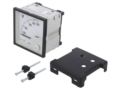 Voltmetru Panou 0-500V Clasa 1.5 50-60Hz 72x72x68mm foto