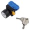 Comutator rotativ cu cheie 22mm IDEC Poz.i stab: 1 NO neagră