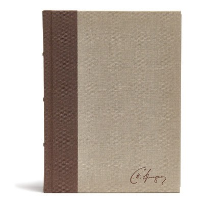 CSB Spurgeon Study Bible, Brown/Tan Cloth Over Board