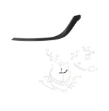 Ornament far HYUNDAI KONA, 08.2020-08.2023, partea stanga, negru, de vopsit (nu este grunduit),, Rapid