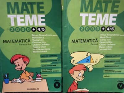 Petrus Alexandrescu - Matematica clasa a Va, 2 vol. (Editia: 2005) foto