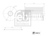 FEBI BILSTEIN 184812 Filtru ulei