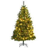 Brad Crăciun artificial articulat cu 300 LED-uri, 180 cm