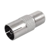 Conector Antena TV Mama , Tip F , Metalic
