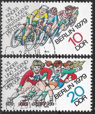 B1374 - Germania DDR 1979 - Sport 2v. stampilat,serie completa foto