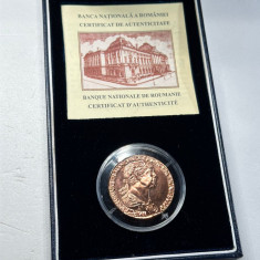 Monedă BNR SESTERT - Replică in tombac după o moneda romana - 2006 - 500 Buc. !