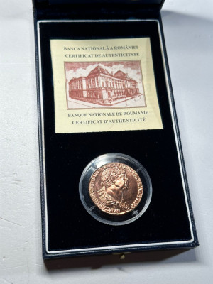 Monedă BNR SESTERT - Replică in tombac după o moneda romana - 2006 - 500 Buc. ! foto