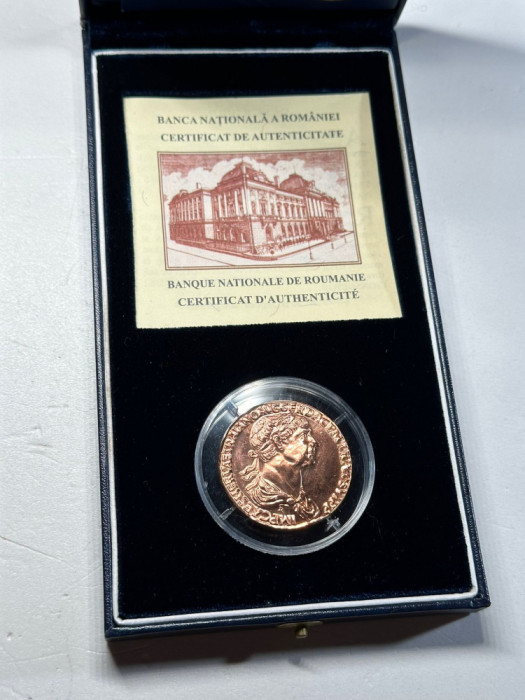 Monedă BNR SESTERT - Replică in tombac după o moneda romana - 2006 - 500 Buc. !