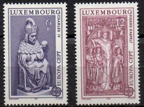 LUXEMBURG 1978, EUROPA - CEPT, ARTA, serie neuzata