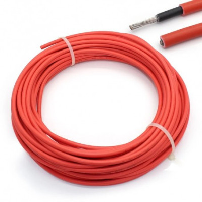 4mm2 (12AWG) cablu pentru panouri solare - rosu sau negru - 1 Metru Culoare Roșu foto