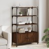 VidaXL Bibliotecă 3 niveluri stejar maro 70x30x109,5 cm lemn prelucrat 838997