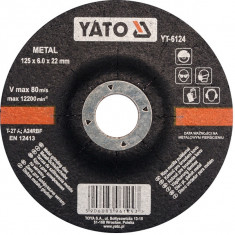 Disc slefuit metal 125 x 6 x 22 mm Yato YT-6124 foto