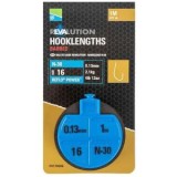 Carlige Legate Preston Revalution Hooklengths N-50, nr.16, 10buc/rola