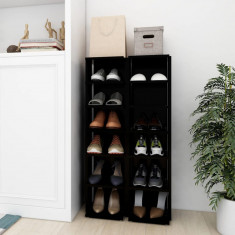 Pantofare, 2 buc., negru, 27,5x27x102 cm GartenMobel Dekor
