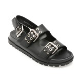 Sandale GRYXX negre, 2960, din piele naturala