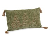 Perna Craciun poliester verde maro 50x30 cm