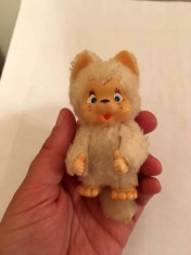 Jucarie plus pisica Monchhichi (kiki), moncicci, moncici, Niami, Nyamy, 8 cm foto