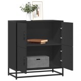VidaXL Bufetă neagră 68x35x76 cm lemn prelucrat