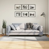 vidaXL Covor &quot;IZA&quot; aspect scandinav, cu fire scurte, gri, 100x200 cm