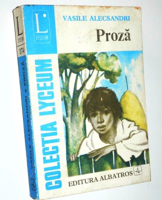 Proza - Vasile Alecsandri foto