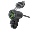 INCARCATOR telefon priza USB voltmetru MOTO motocicleta QC 3.0A incarcare rapida