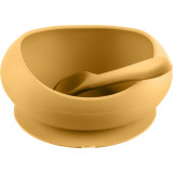 Cumpara ieftin Zopa Silicone Tableware Set serviciu de masă pentru copii Mustard Yellow 1 buc