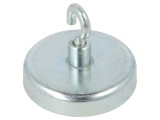 Magnet fix ferită 125N 40mm cu c&acirc;rlig ELESA GANTER