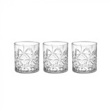 Pahar pentru whisky, Set 3 bucati, 330 ml, Transparent, 10x8 cm, Sticla, ATU-086921, Oem