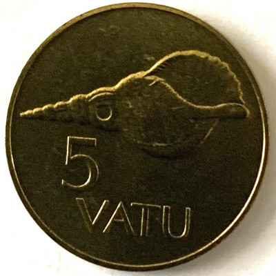 VANUATU 5 VATU 1983 BU,( SCOICA.) foto