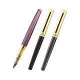 Stilou CNX Lux Dikawen 8039, alimentare pompita, corp metalic diverse culori, capac auriu