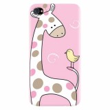 Husa silicon pentru Apple Iphone 4 / 4S, Cute Giraffe