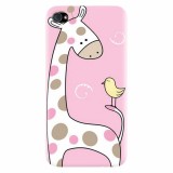 Husa silicon pentru Apple Iphone 4 / 4S, Cute Giraffe