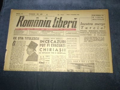 ZIAR ROMANIA LIBERA 7 DECEMBRIE 1945 foto