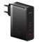 &Icirc;ncărcător de perete Baseus GaN5 Pro 2xUSB-C + USB, 140W (negru)