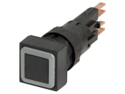 Comutator apăsare 16mm negru foto