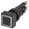 Comutator apăsare 16mm negru
