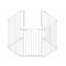 Tarc de siguranta pentru copii modular cu 5 panouri, metal alb, Noma
