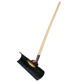 Lopata pentru impins zapada, polipropilena, BlackJack, cu coada lemn, 130 cm