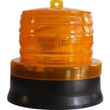 Lampa LED galbena intermitenta de semnalizare cu alimentare solara eMazing, 1.2 V, impermeabila IP65, modul solar integrat, 11.5 x 11.6 cm, nuanta gal