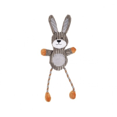 JUCARIE PENTRU CAINI FLAMINGO GOMMY IEPURE CU FRANGHII 46CM foto